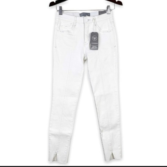 Wit & Wisdom Women's White Ab SolutionHigh Rise Ankle Skimmer Jeans Size 6 - Picture 3 of 11